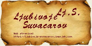 Ljubivoje Suvačarov vizit kartica